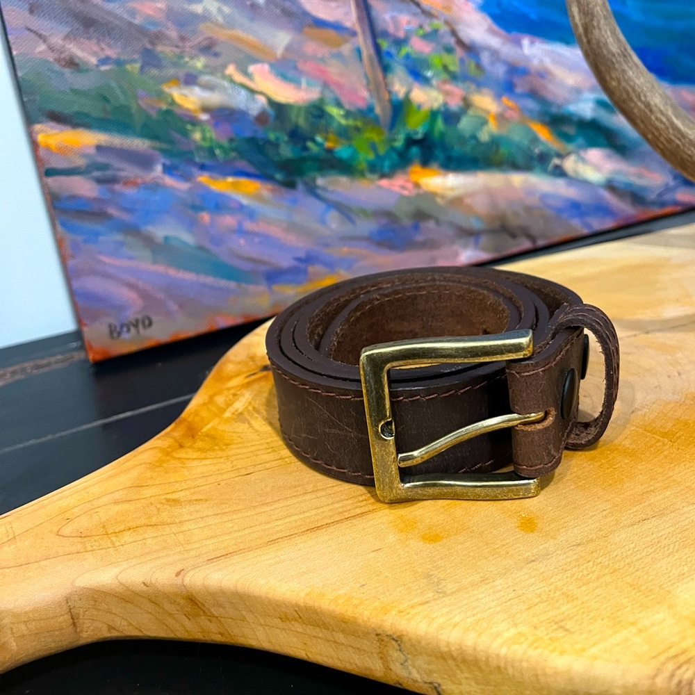 Canadian made leather belt 🍁